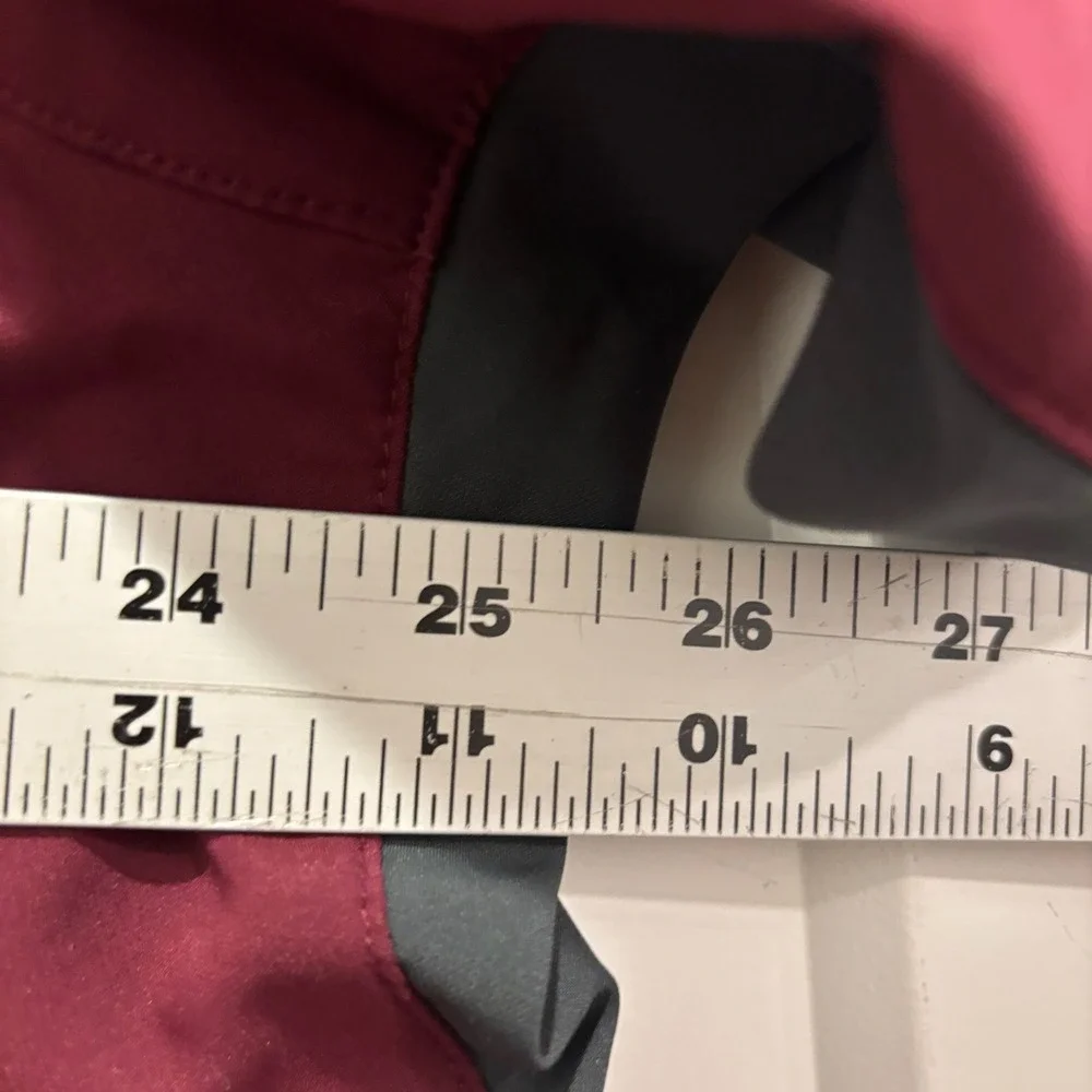 Nike Mens Maroon Falls 1/4‎ Zip Pullover Windbreaker Jacket XL Burgundy Grey